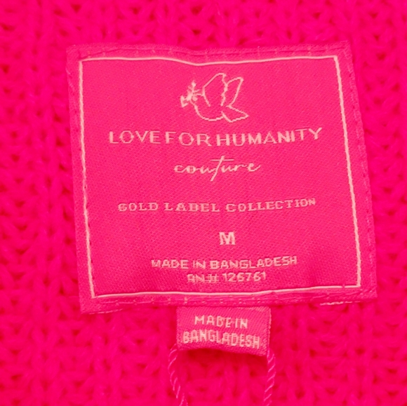 Love For Humanity, M, Bright Pink - Picture 3 of 4